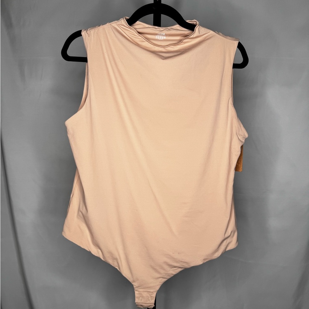 🆕 NWT Skims Fits Everybody High Neck Body Suit Mica Color Cami Size 4X - Picture 3 of 7